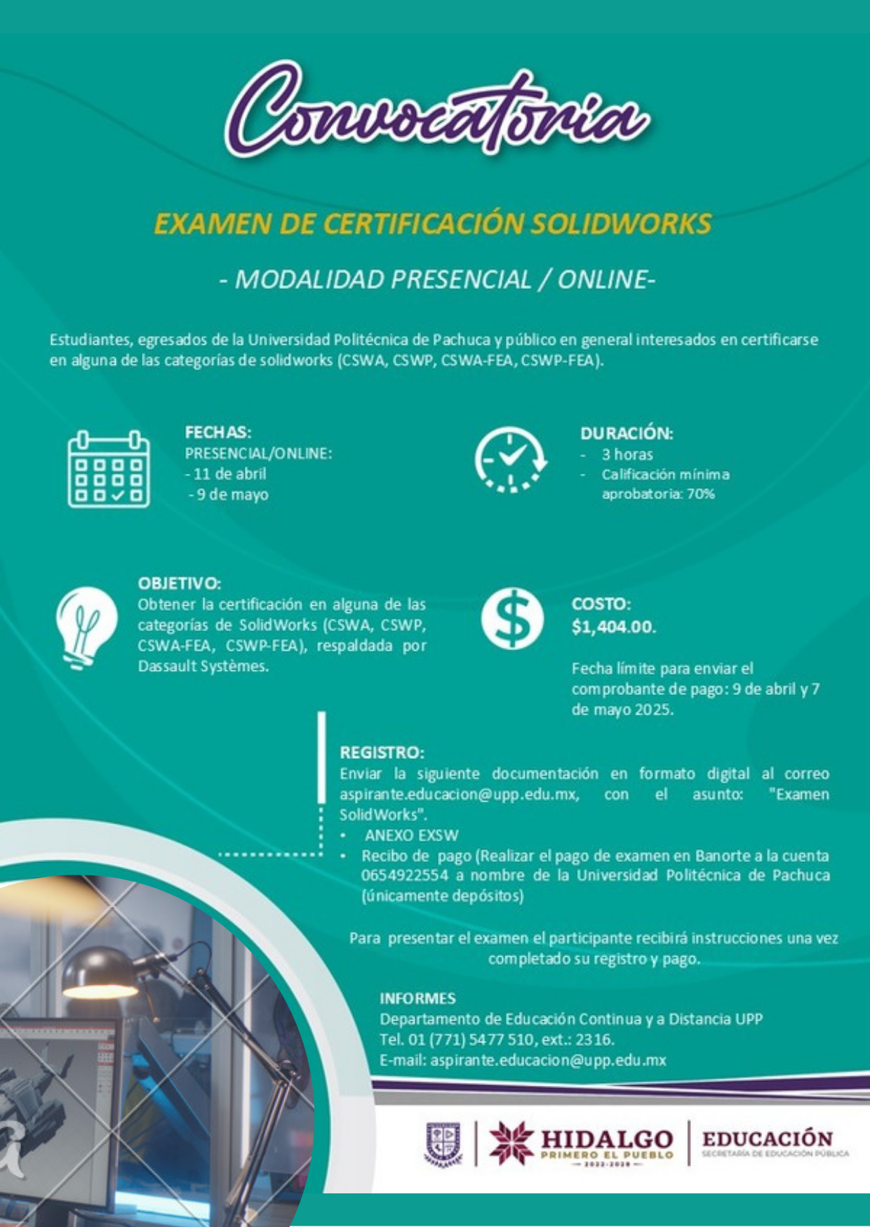 Exámen de Certificacion Solidworks