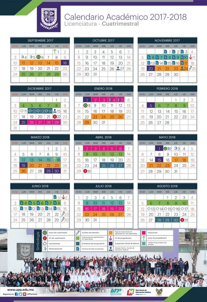 Calendario Académico Universidad Politécnica de Pachuca