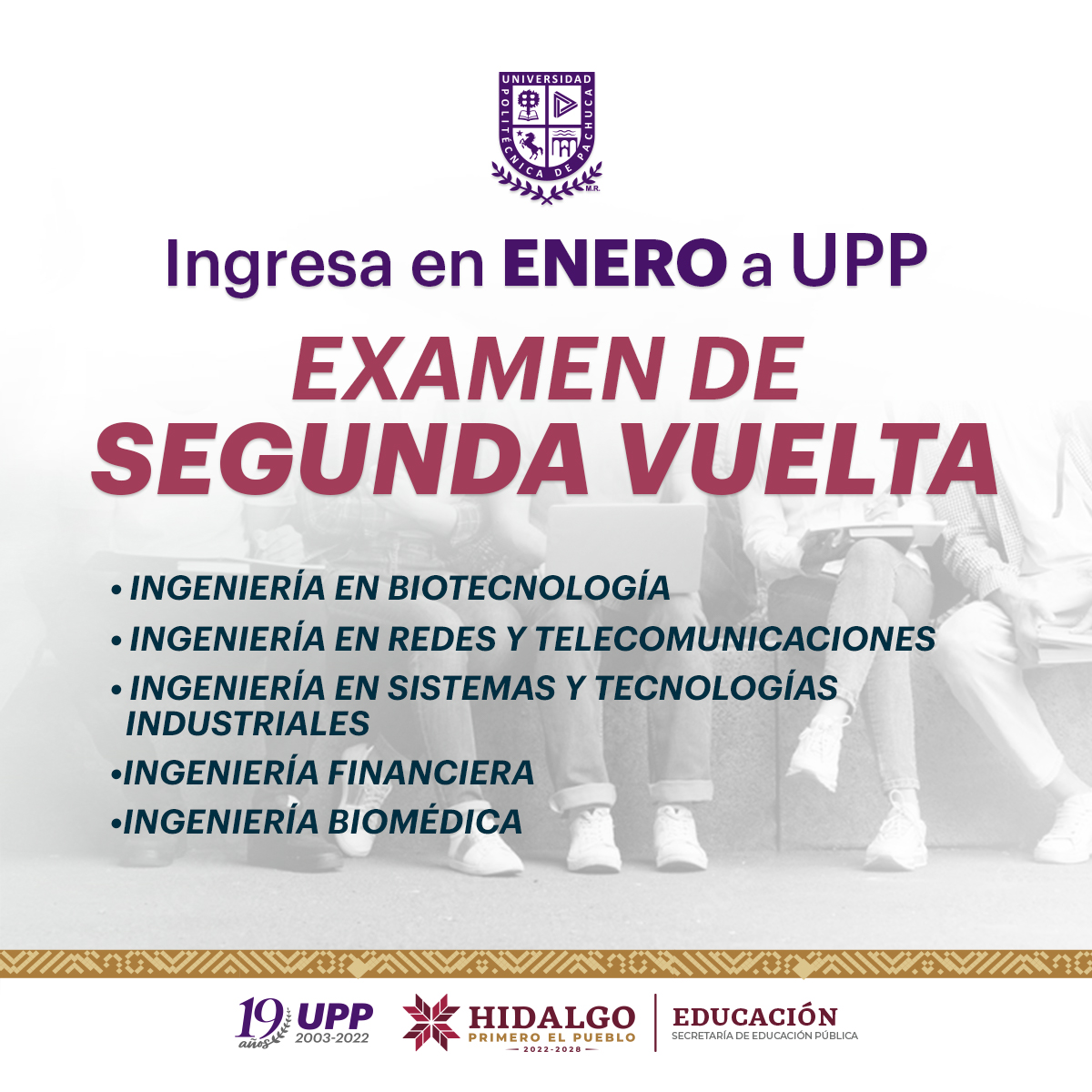 Examen de segunda vuelta – Universidad Politécnica de Pachuca